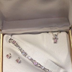 Kim Rogers Cubic Zirconia Pink Sapphire Jewelry